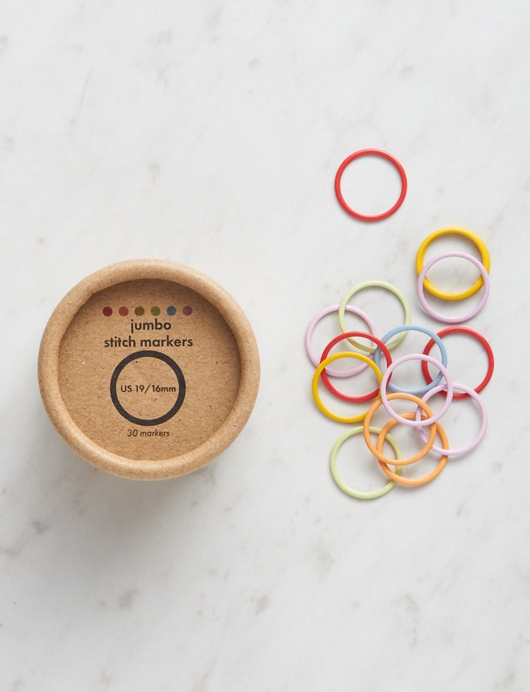 Colorful Ring Stitch Markers, Jumbo