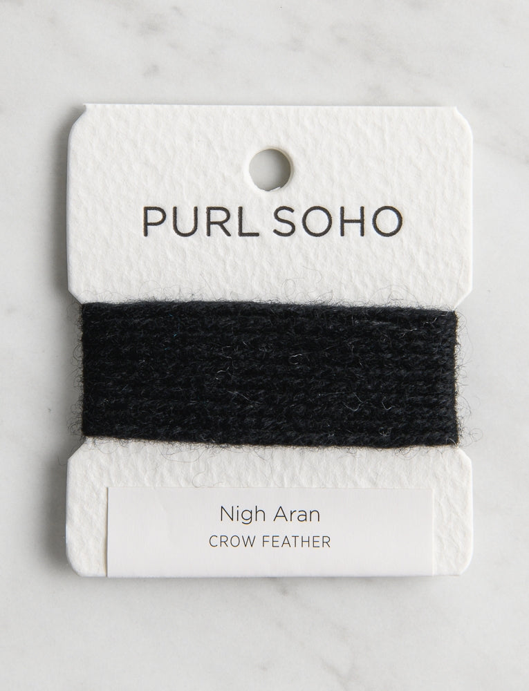 Nigh Aran Color Cards, Crow Feather