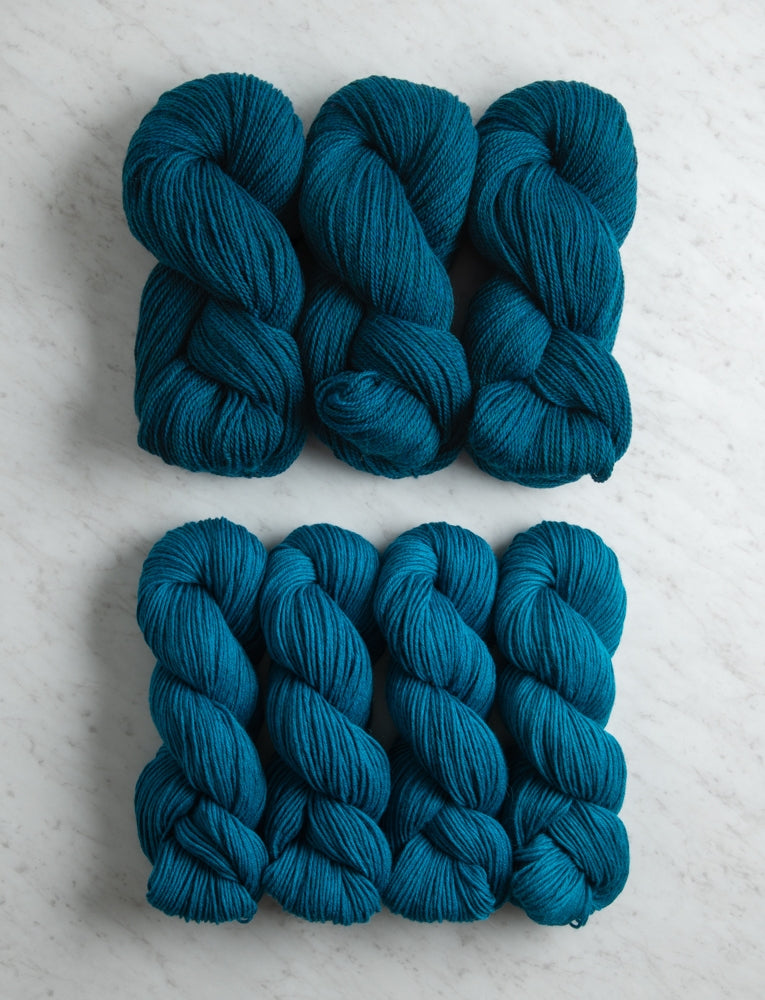 Double Knit Blanket Bundle, Dark Aquamarine + True Turquoise, Crib