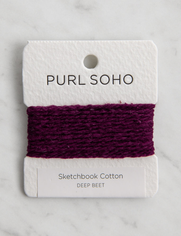 Sketchbook Cotton Color Cards, Deep Beet