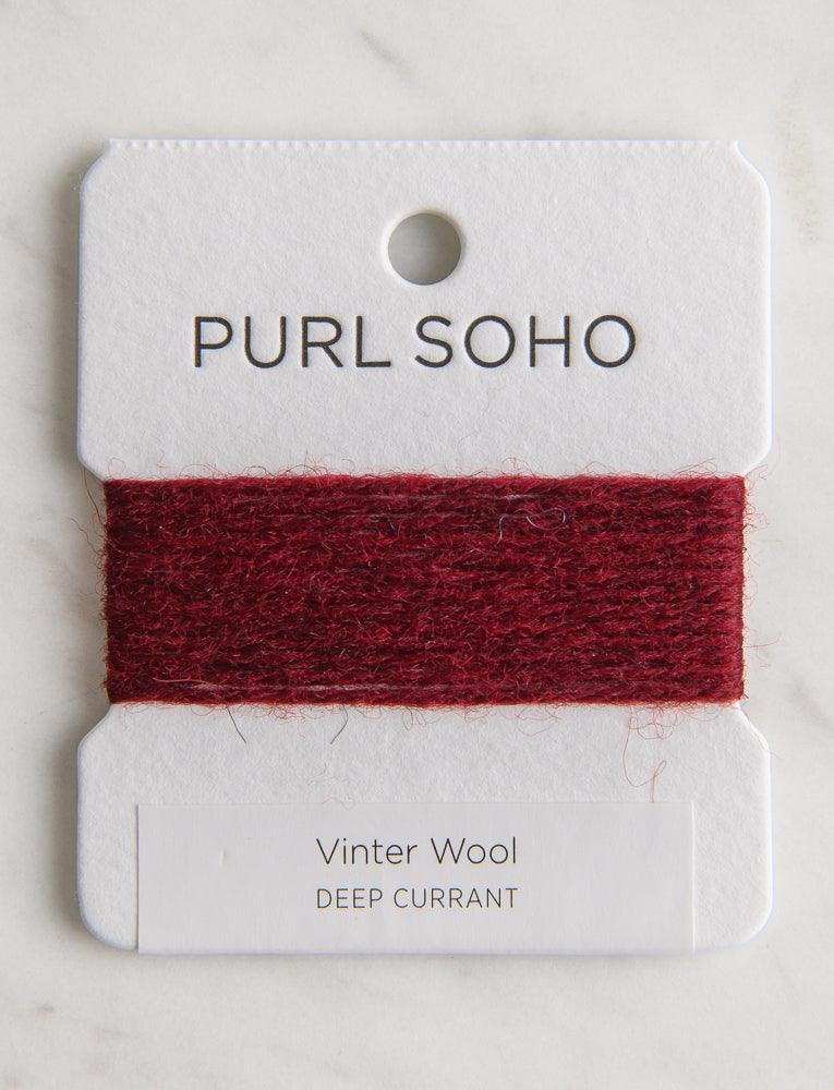 Vinter Wool Color Cards, Deep Currant