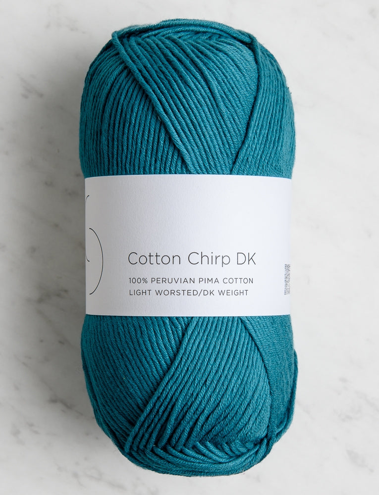 Cotton Chirp DK, 100-Gram Balls, Deep Verdigris