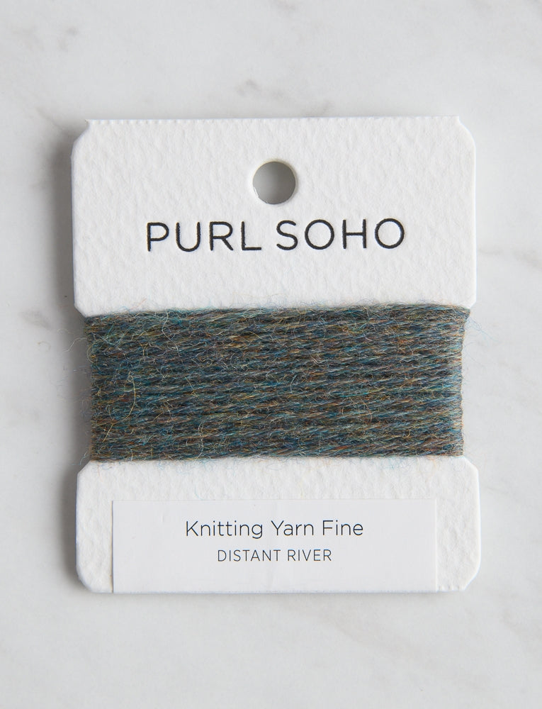 Knitting Yarn Fine Color Cards, Distant River