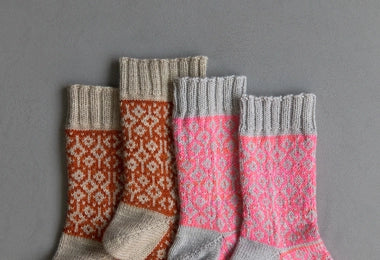 Amelia Putri For Purl Soho: Double Diamond Socks