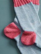 Easy Heel Colorblock Socks in Quartz Pattern Download