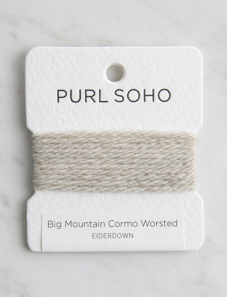 Big Mountain Cormo Worsted Color Cards, Eiderdown