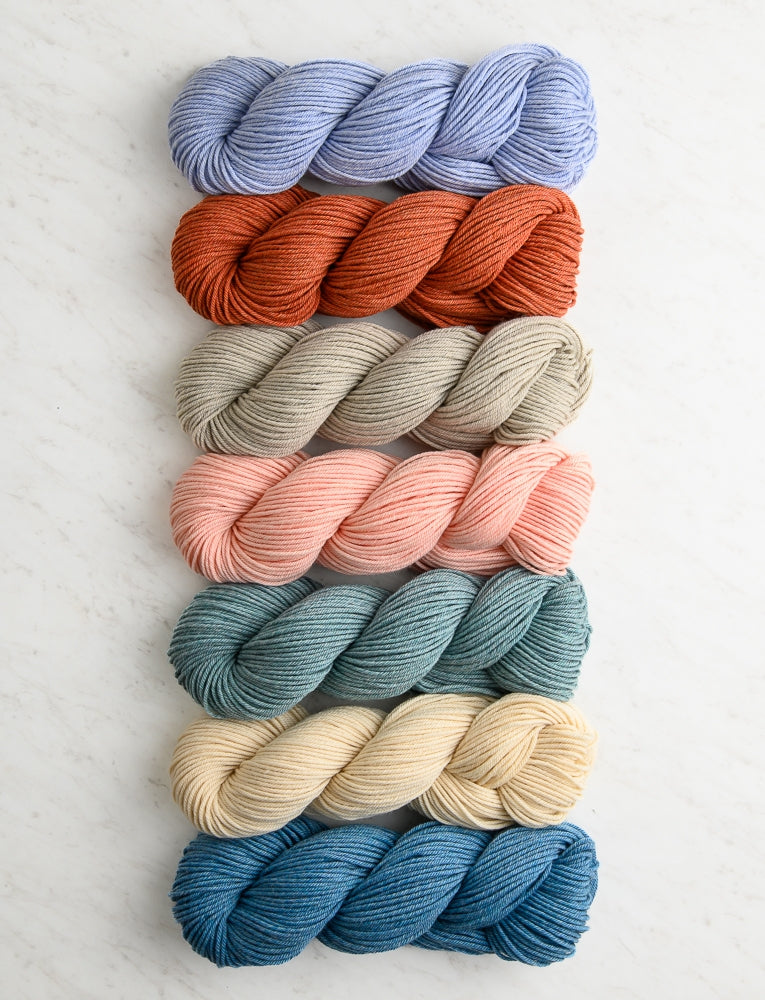 Super Easy Baby Blanket In Daily Wool Worsted Bundle, Empty Beach