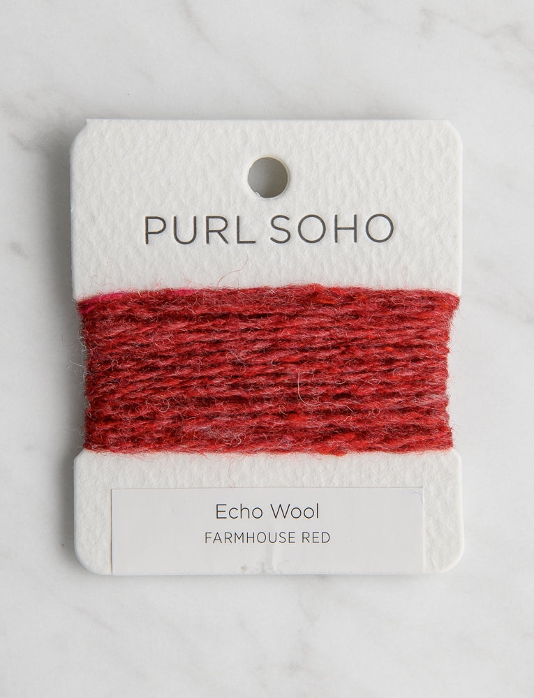 Echo Wool Color Cards, Farmhouse Red