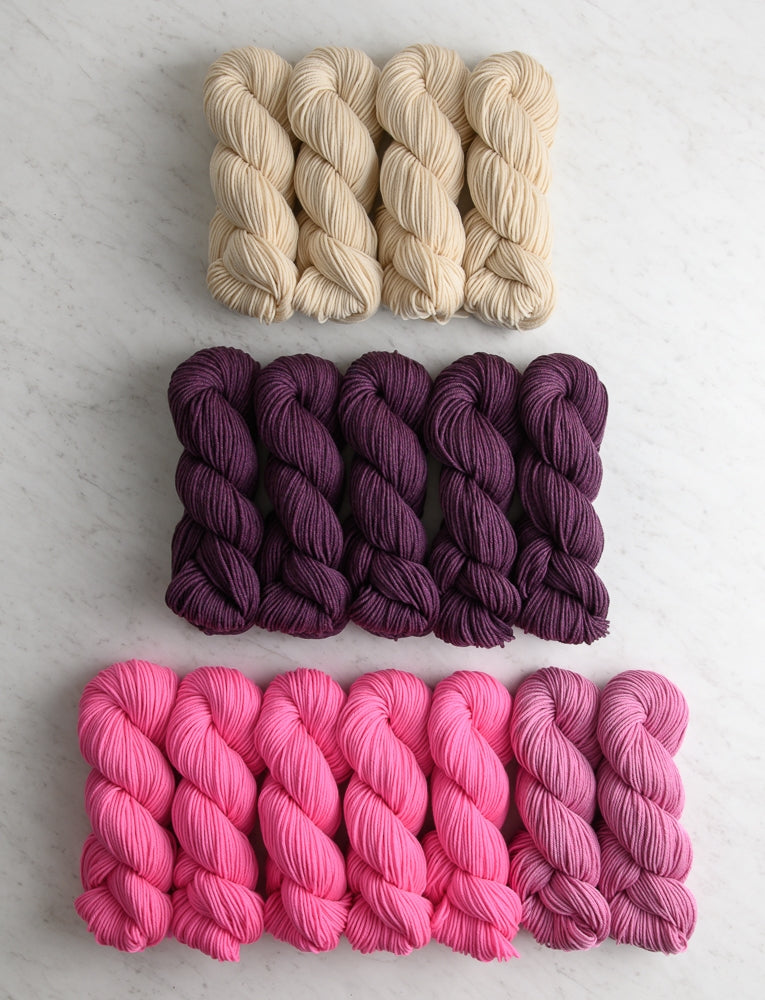Color Study Blanket Bundle, Field Thistle, Throw