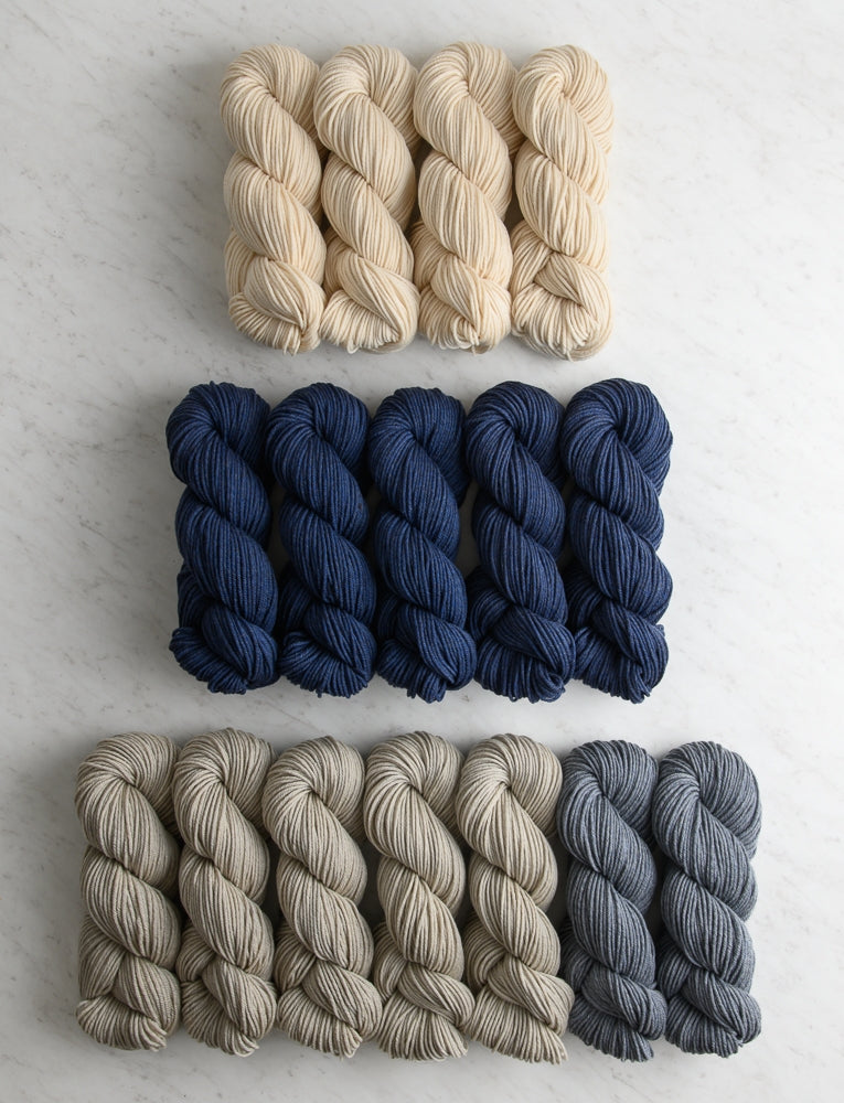 Color Study Blanket Bundle, Fjord, Throw
