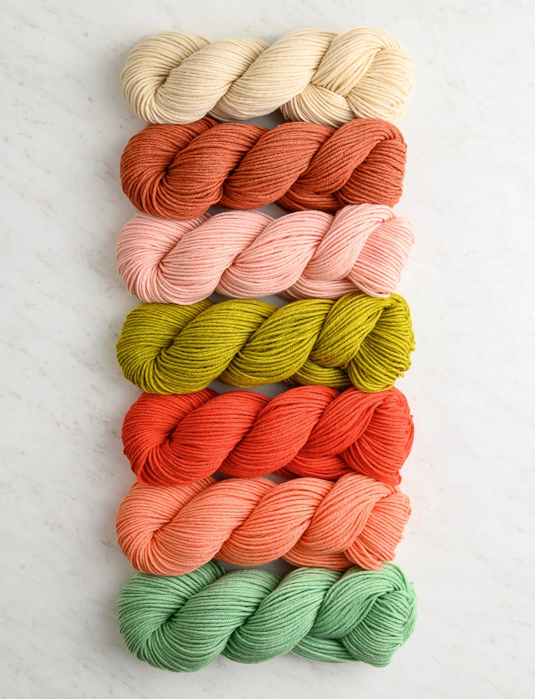 Super Easy Baby Blanket In Daily Wool Worsted Bundle, Flower Pot