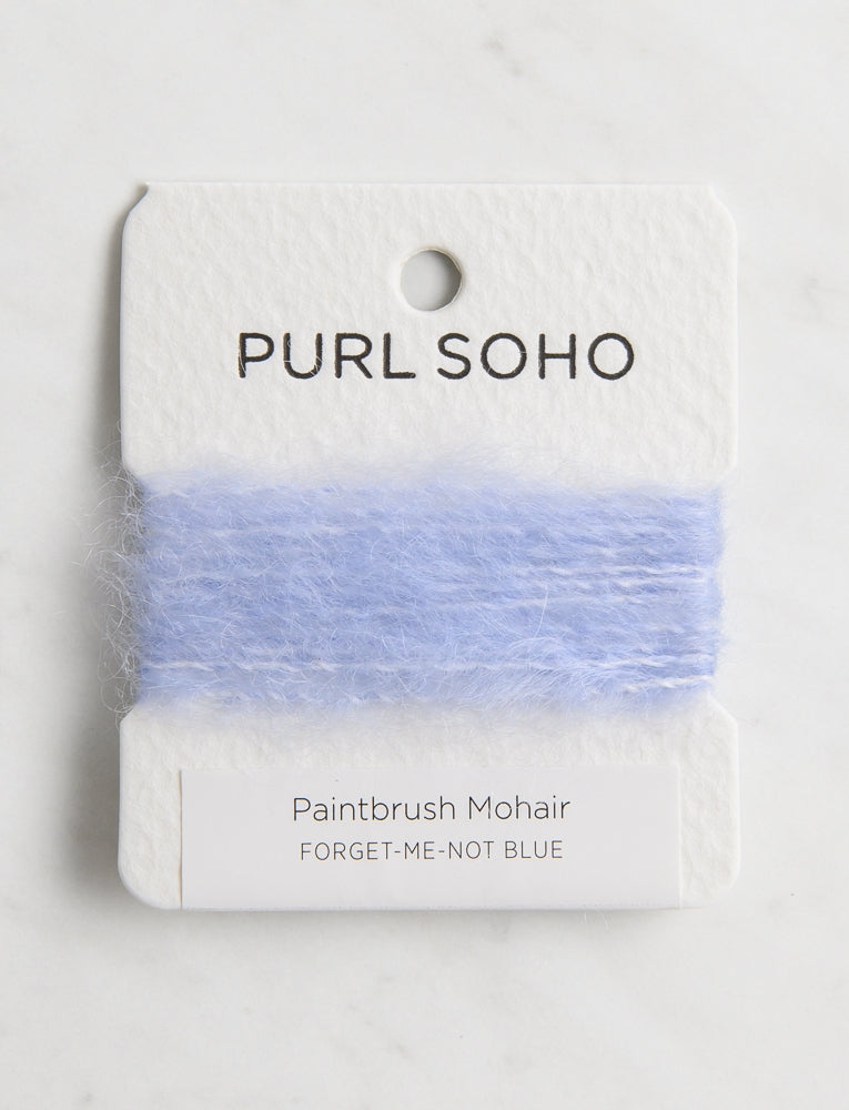 Paintbrush Mohair Color Cards, Forget-Me-Not Blue