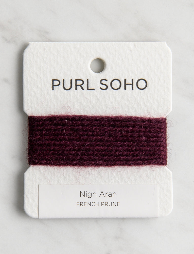 Nigh Aran Color Cards, French Prune