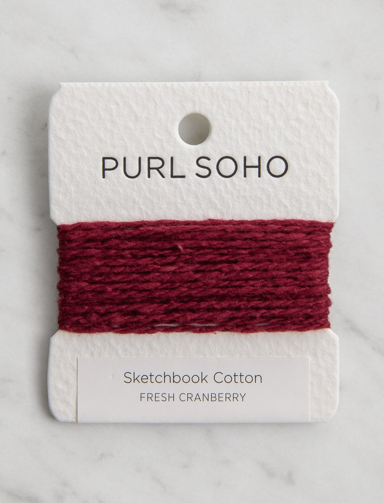 Sketchbook Cotton Color Cards, Fresh Cranberry
