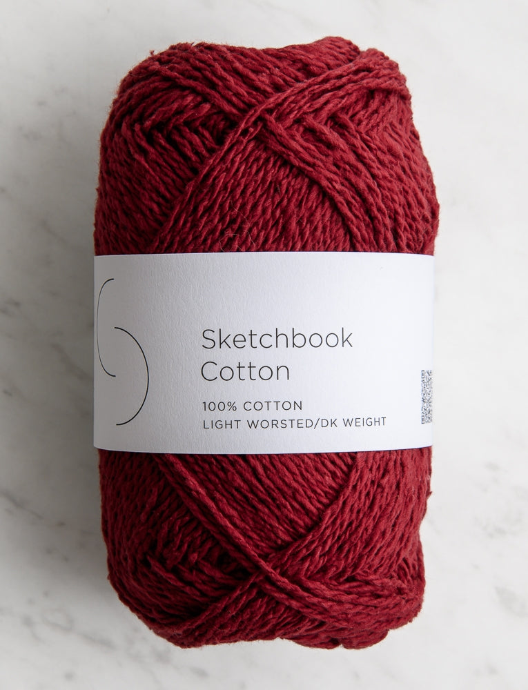 Sketchbook Cotton, Fresh Cranberry