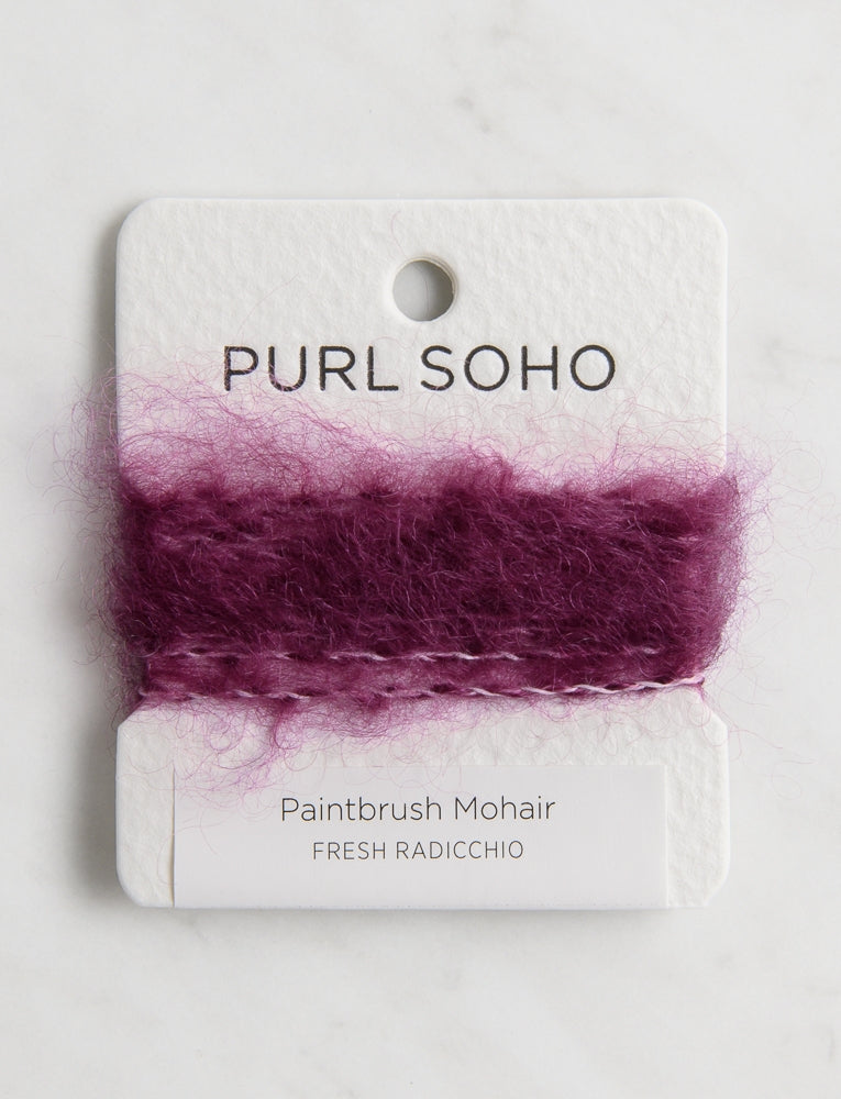 Paintbrush Mohair Color Cards, Fresh Radicchio
