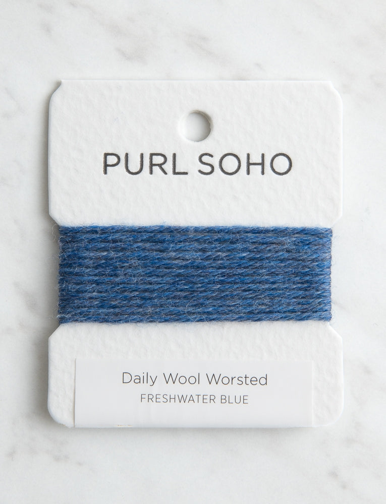 Daily Wool Worsted Color Cards, Freshwater Blue
