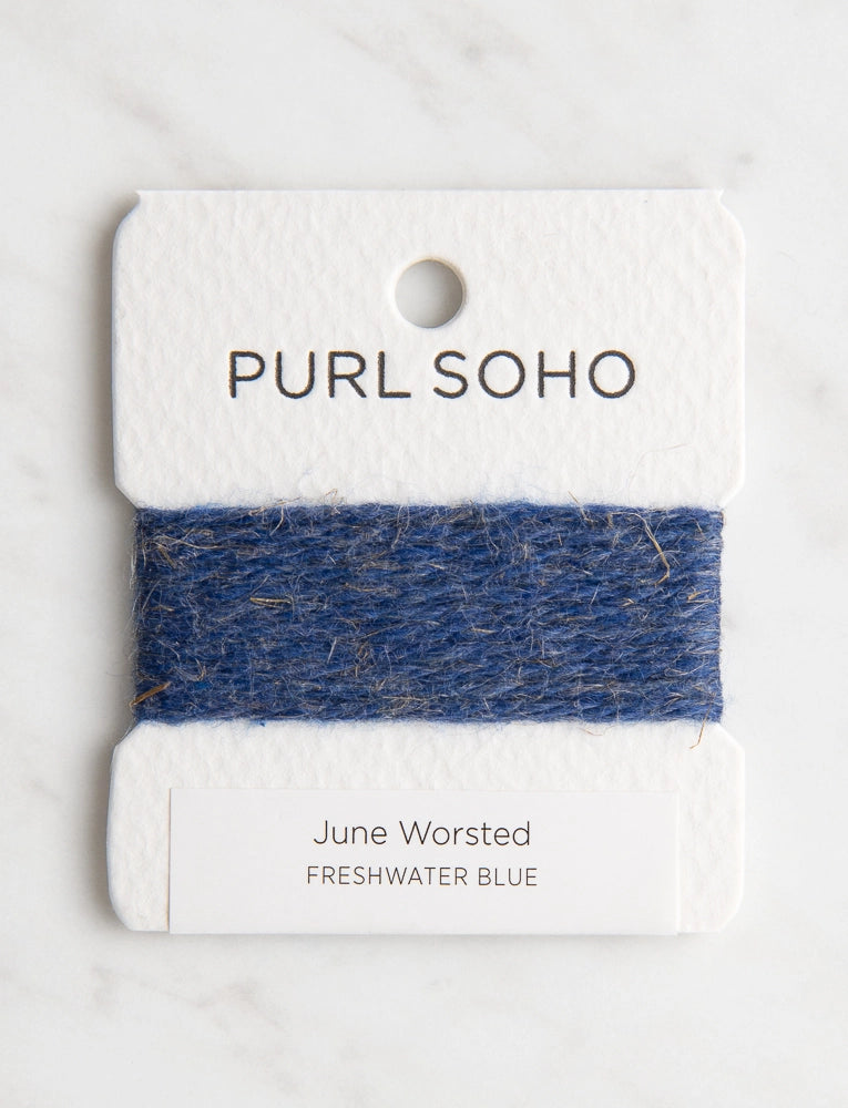 June Worsted Color Cards, Freshwater Blue