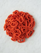 Traditional Potholder Loom + Loops, Orange, 7-inch Loops only