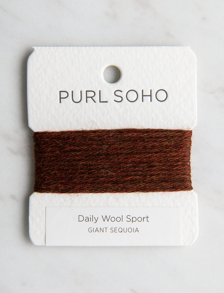 Daily Wool Sport Color Cards, Giant Sequoia