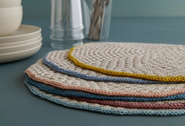 Granny Circle Placemats in Cotton Pure