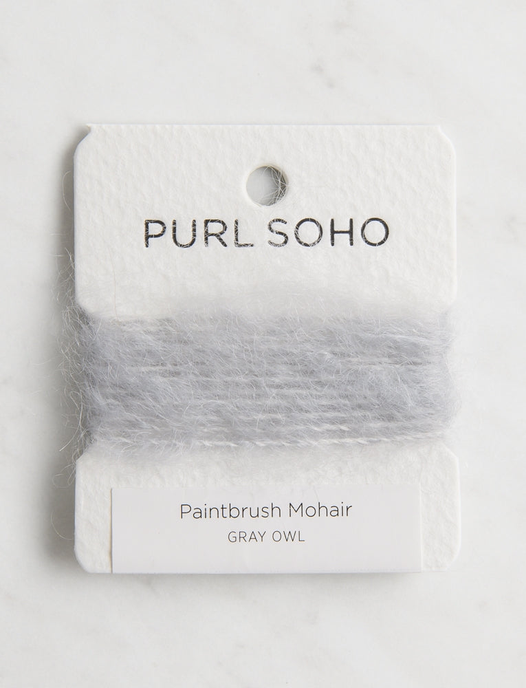 Paintbrush Mohair Color Cards, Gray Owl