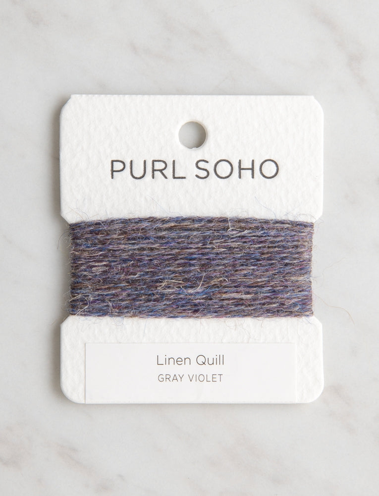 Linen Quill Color Cards, Gray Violet