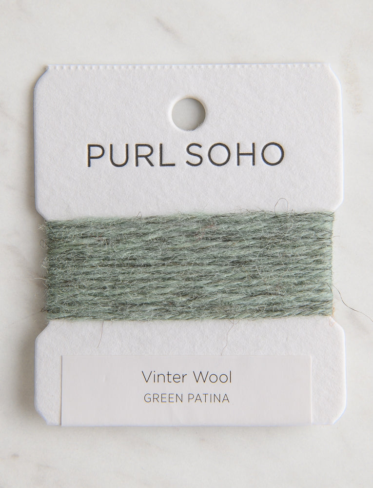 Vinter Wool Color Cards, Green Patina