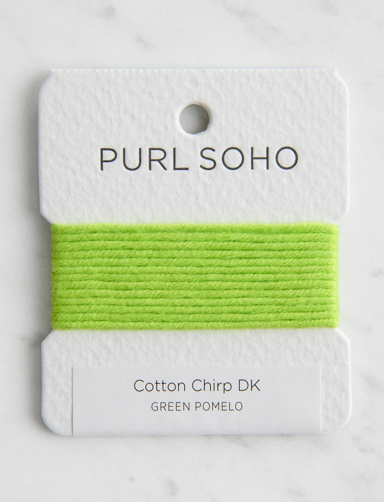 Cotton Chirp DK Color Cards, Green Pomelo