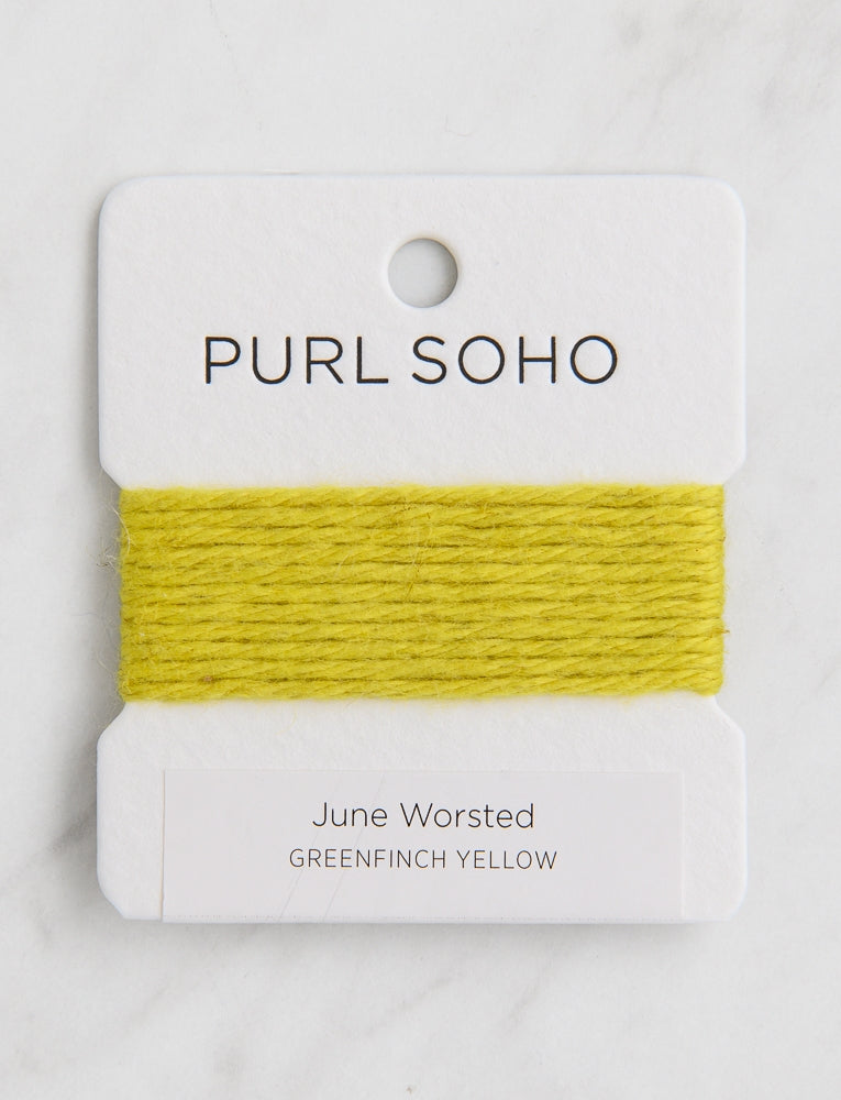 June Worsted Color Cards, Greenfinch Yellow
