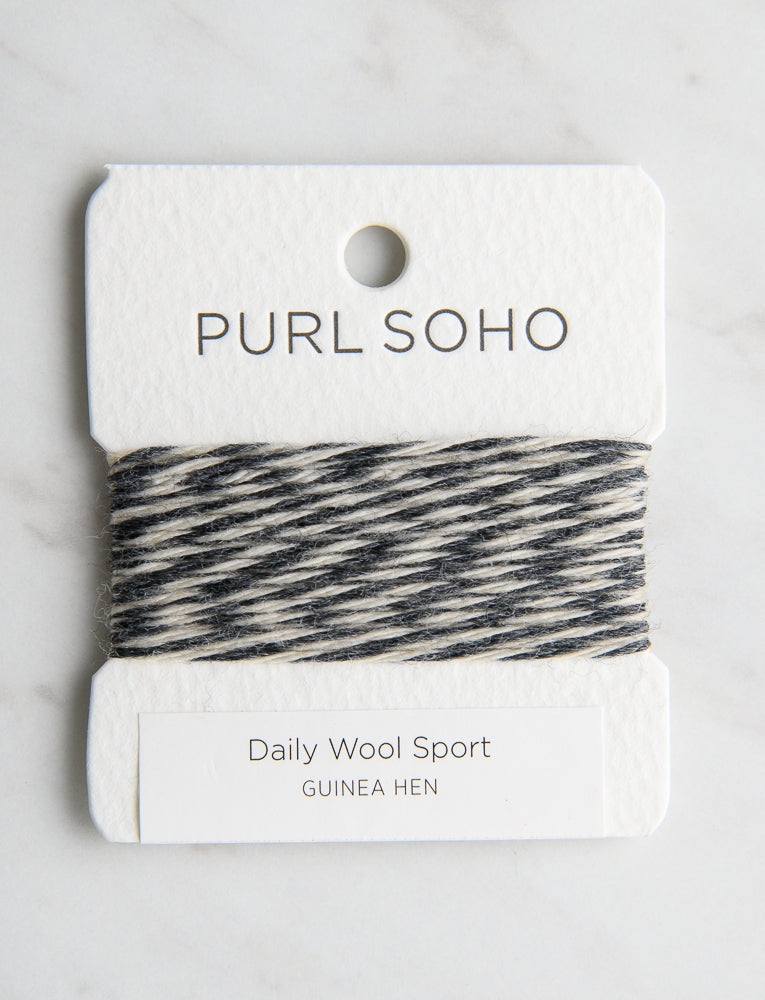 Daily Wool Sport Color Cards, Guinea Hen