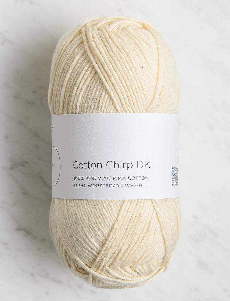 Cotton Chirp DK, 100-Gram Balls, Heirloom White