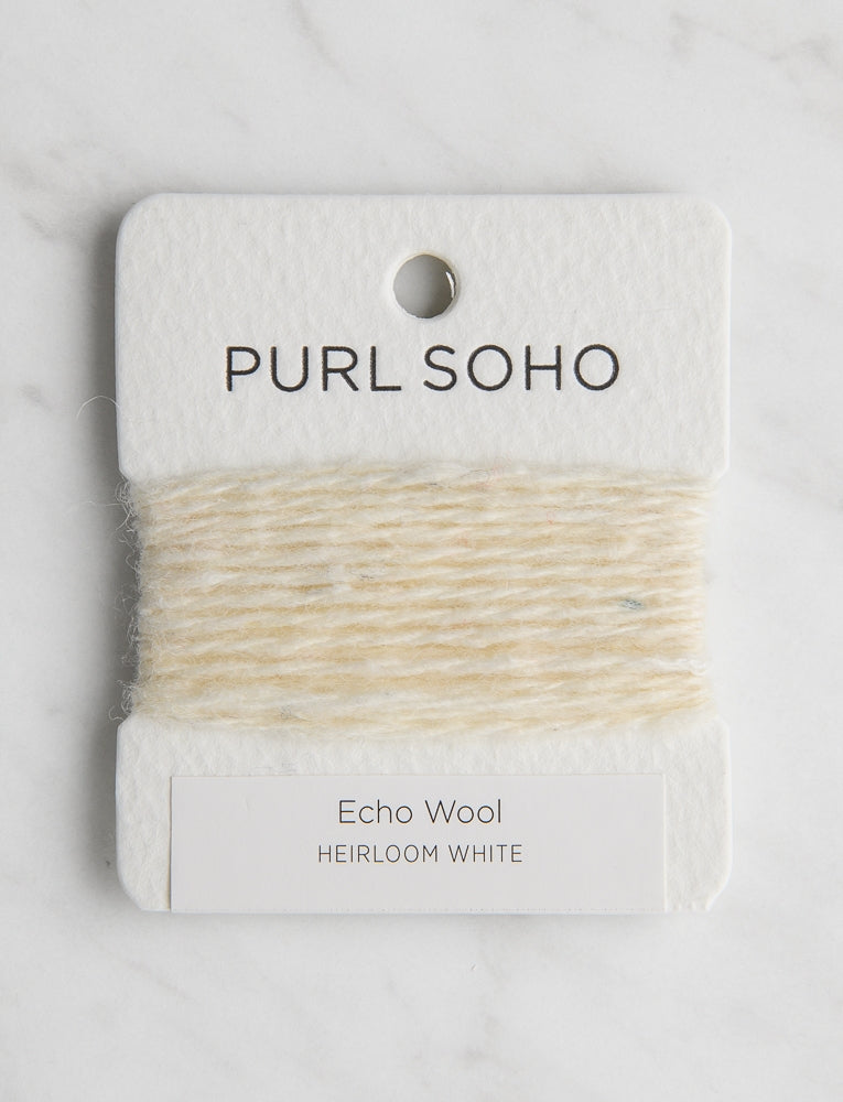Echo Wool Color Cards, Heirloom White