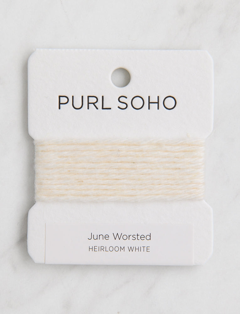 June Worsted Color Cards, Heirloom White