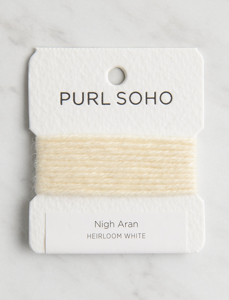 Nigh Aran Color Cards, Heirloom White
