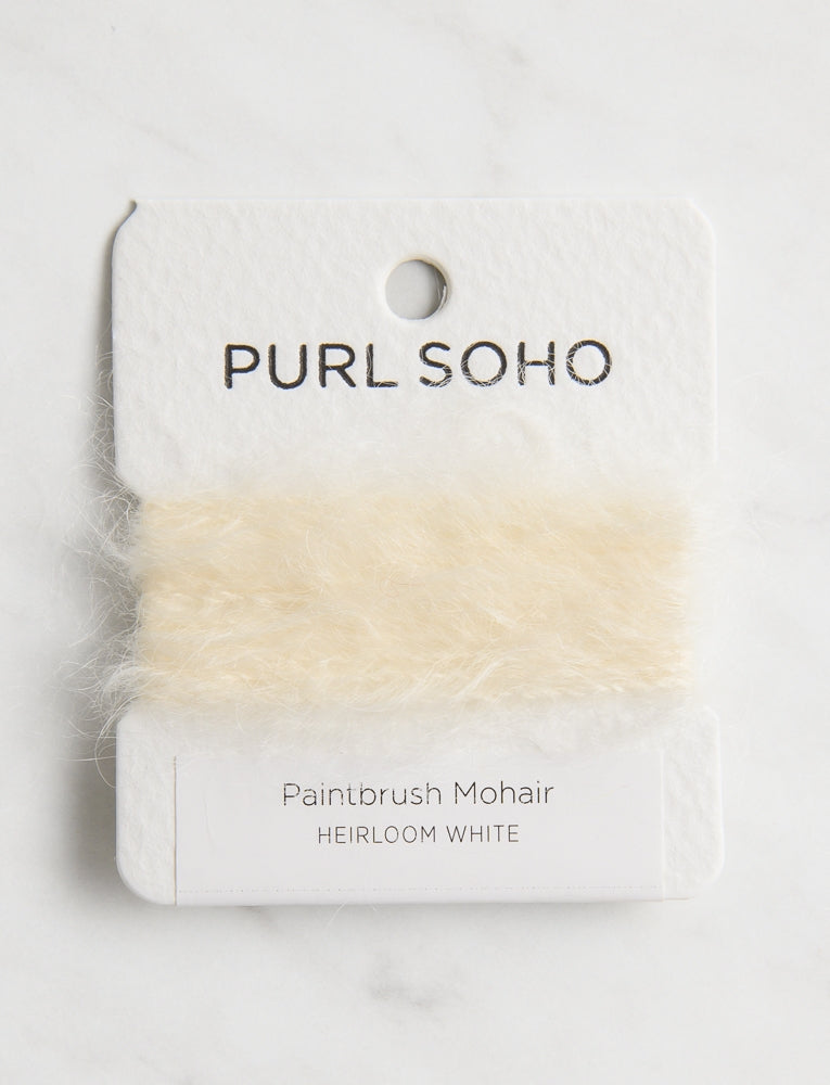 Paintbrush Mohair Color Cards, Heirloom White