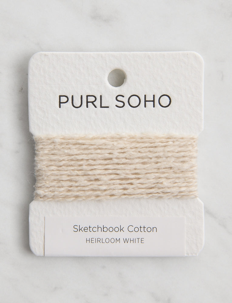 Sketchbook Cotton Color Cards, Heirloom White