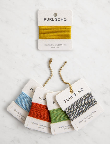 Purl Soho Stormy Superwash Sock Color Cards