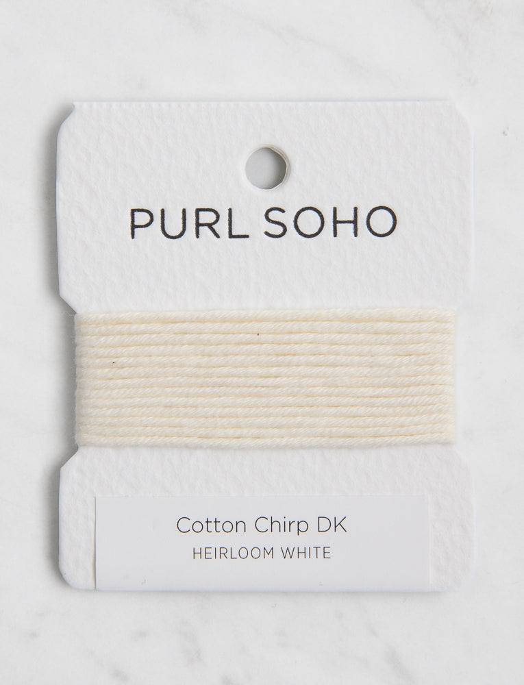 Cotton Chirp DK Color Cards, Heirloom White