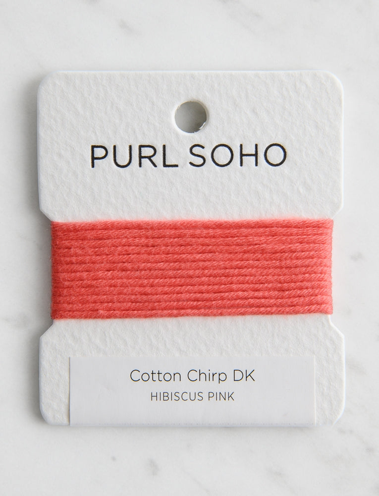 Cotton Chirp DK Color Cards, Hibiscus Pink