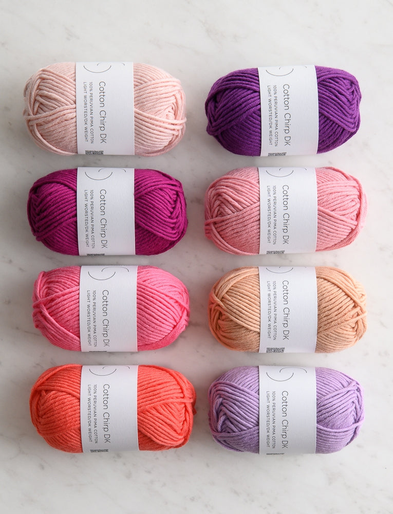 Knit + Purl Washcloth Kit, Hibiscus