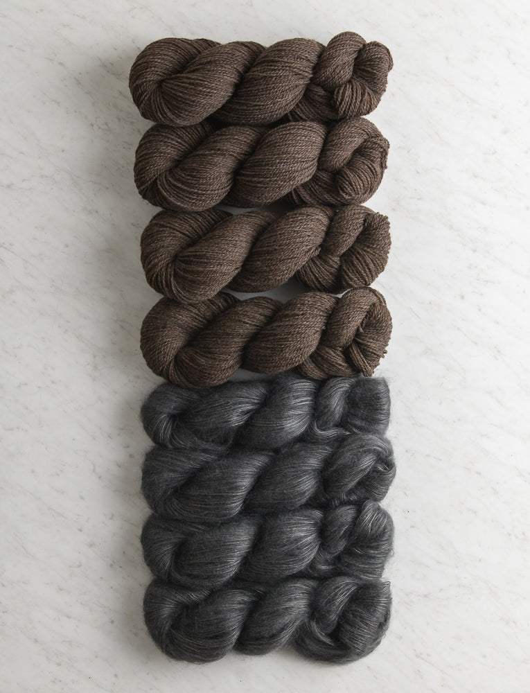 Wide Rib Wrap Bundle, Hickory Nut + Gray Quartz