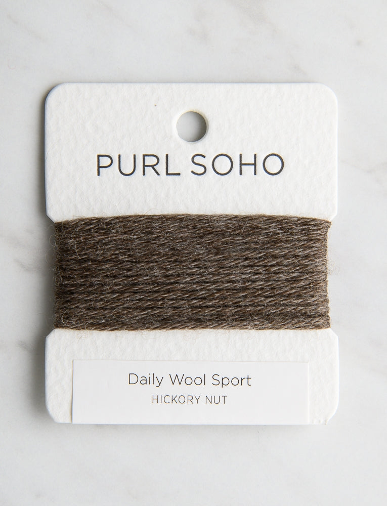 Daily Wool Sport Color Cards, Hickory Nut