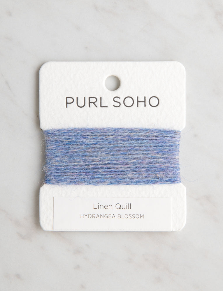 Linen Quill Color Cards, Hydrangea Blossom