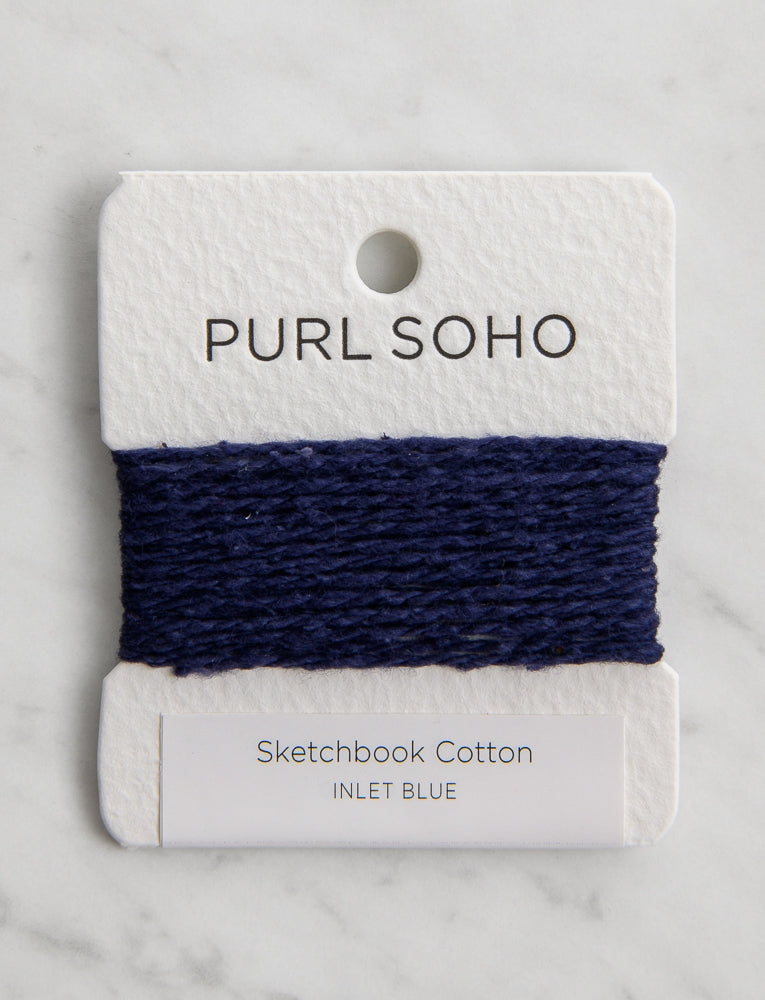 Sketchbook Cotton Color Cards, Inlet Blue