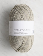 Knitting Yarn Fine, Ivory Gray