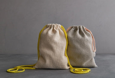Knit Drawstring Bag + Backpack