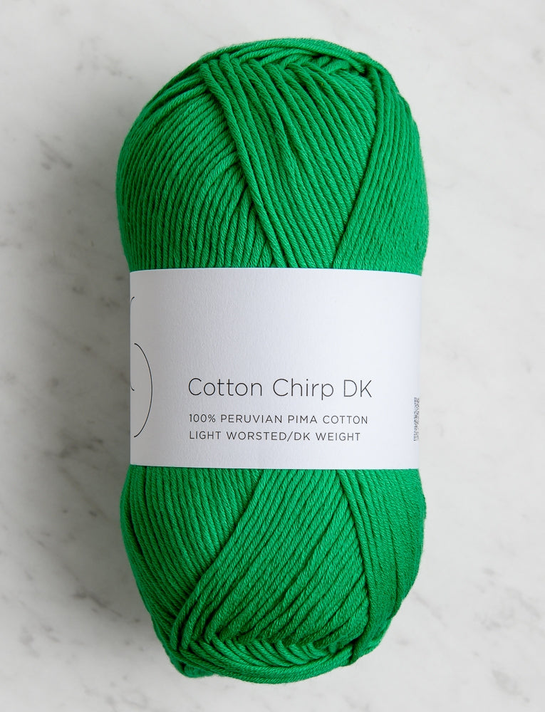 Cotton Chirp DK, 100-Gram Balls, Lawn Green