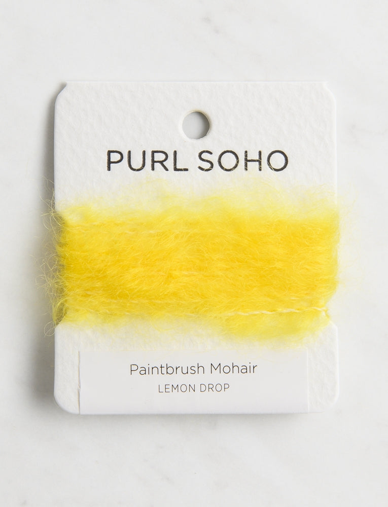 Paintbrush Mohair Color Cards, Lemon Drop
