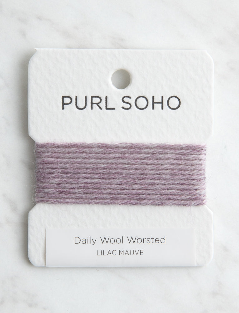 Daily Wool Worsted Color Cards, Lilac Mauve